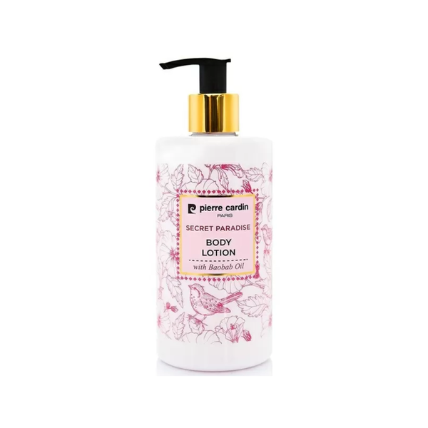 Pierre Cardin Secret Paradise Body Lotion Vitamin E Baobab Oil 350ml