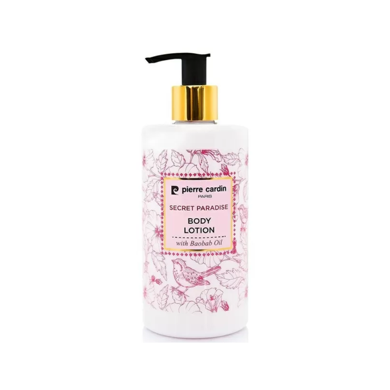 Pierre Cardin Secret Paradise Body Lotion Vitamin E Baobab Oil 350ml