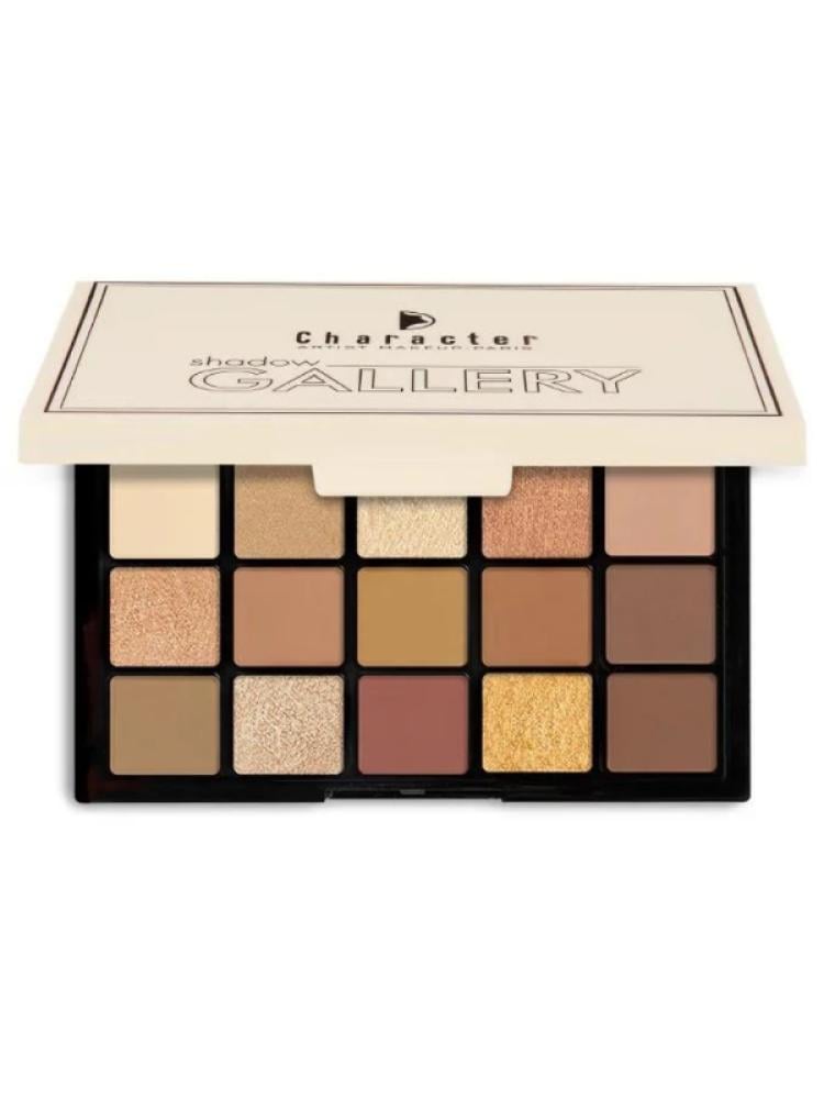 Glitter Eyeshadow Palette 15 Colors Neutral Shimmer Character SGE004