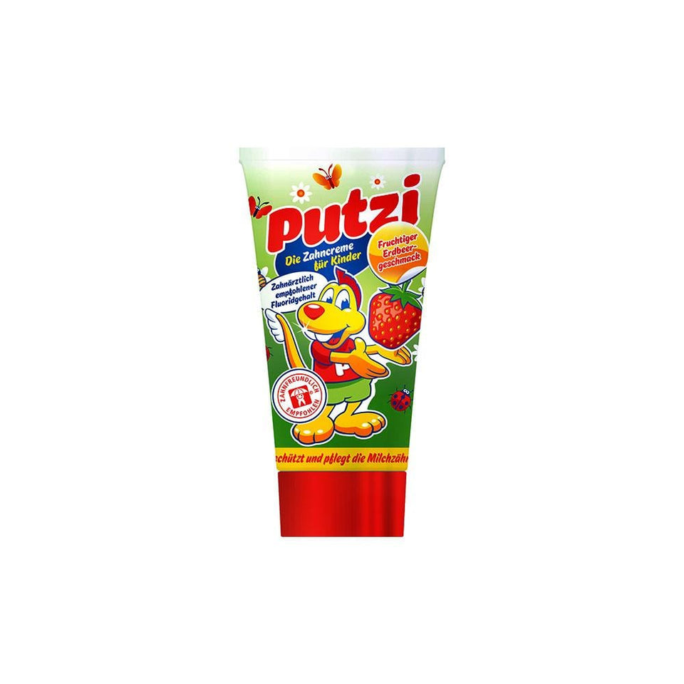 Putzi Strawberry Toothpaste for Children Protects Teeth & Gums 50ml