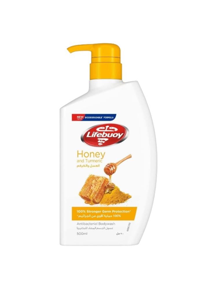 Antibacterial Body Wash Honey Turmeric Lifebuoy 500ml