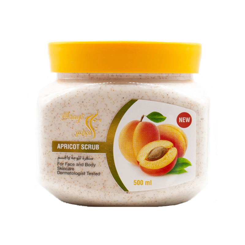 Al Arayes Apricot Face and Body Scrub Exfoliating 500ml
