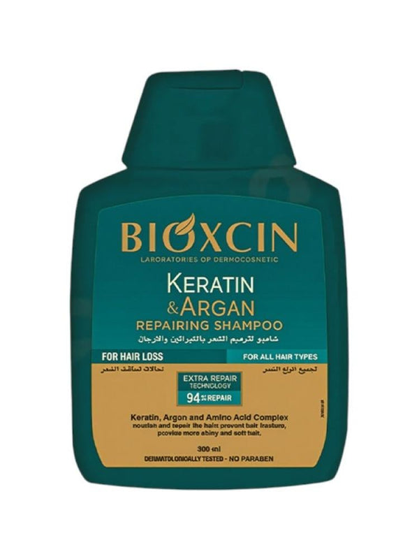 Argan Oil Shampoo For Damaged Hair Keratin Repair Bioxcin 300ml