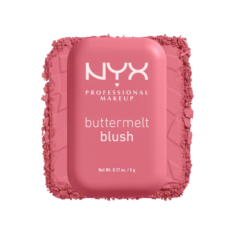 NYX Buttermelt Blush, 06 For The Butta, Mauve Pink, Buildable Coverage