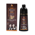 Saada Beauty Argan Oil Hair Color Shampoo, Dark Brown, Gray Coverage, 400ml