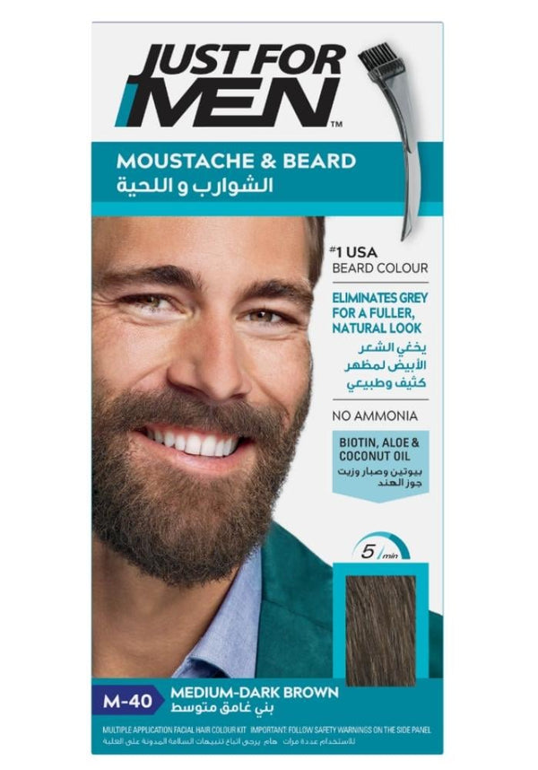 Dark Brown Beard Dye Mustache And Beard Colouring JUST FOR MEN