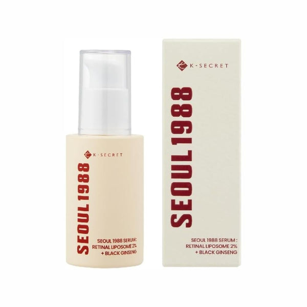 K-Secret Seoul 1988 Retinal & Black Ginseng Serum for Anti-Aging, 30ml
