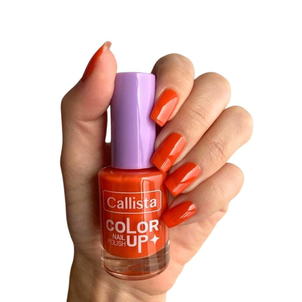Callista Color Up Nail Polish in Max Orange, 9ml