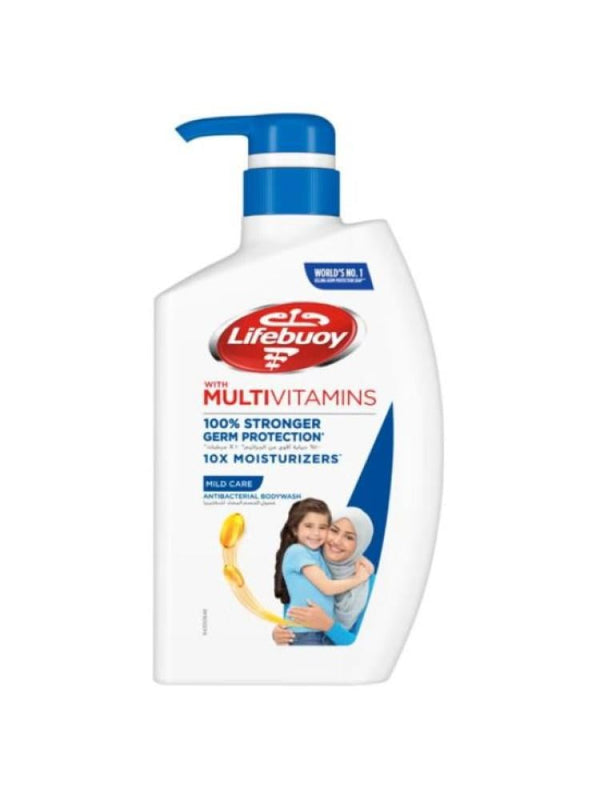 Mild Body Wash for Sensitive Skin Milk Lifebuoy 500ml