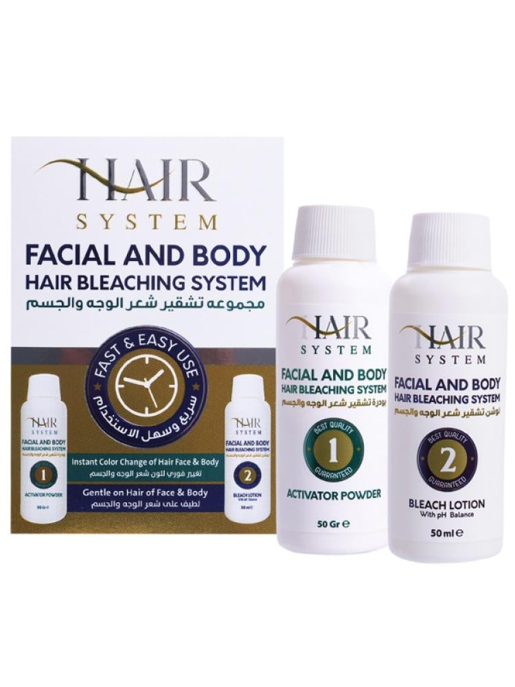 Hair Bleaching Kit Facial Body Hair Lightening Gentle Formula 30g