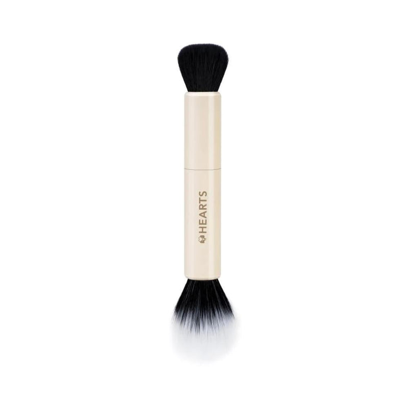 Hearts Double-Ended Makeup Brush B001 Synthetic Bristles
