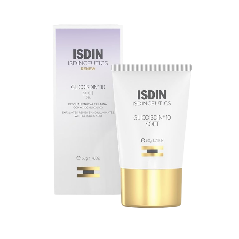 Isdin Glycolic Exfoliating Gel 10% AHA for Oily and Blemish-Prone Skin 50g