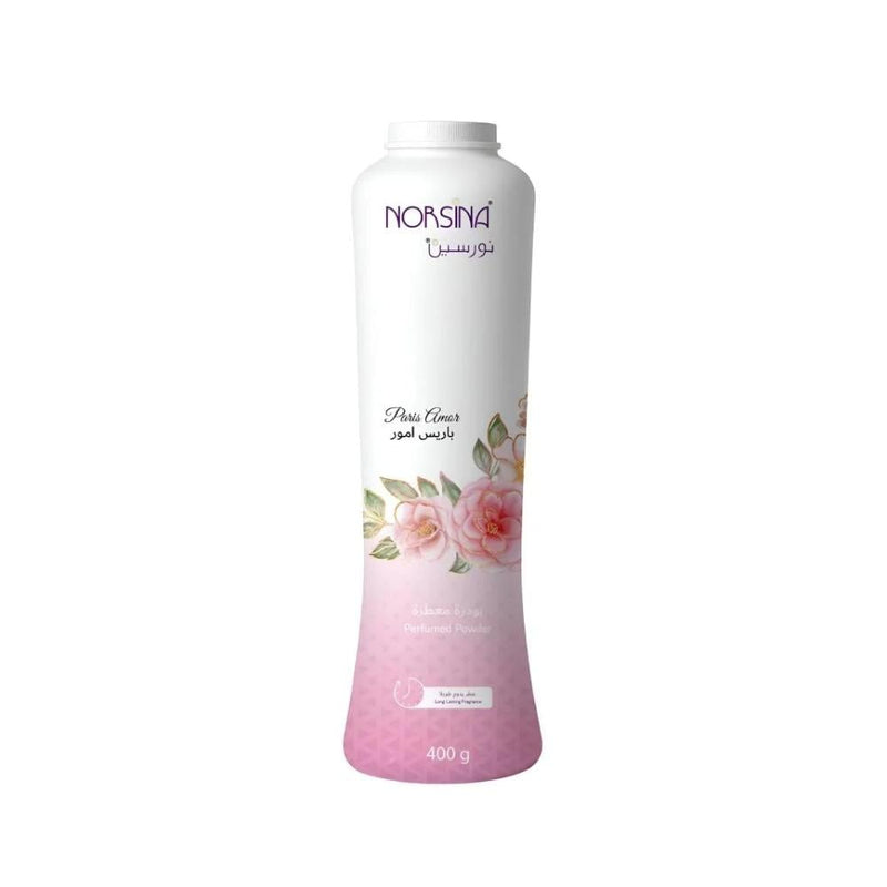 Norsina Paris Amour Perfumed Body Powder, Floral Scent, 400g
