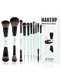 Eye Makeup Brush Set 10 Piece Face and Eyes Jessup T500