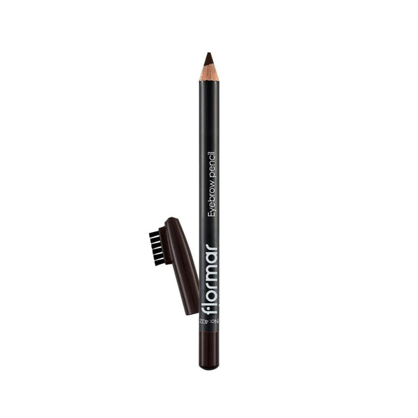 Flormar Eyebrow Pencil 402 Brown, Precise Definition, Built-in Brush