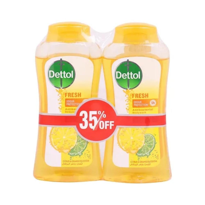 Dettol Body Wash Citrus and Orange Blossom, 2 x 200ml
