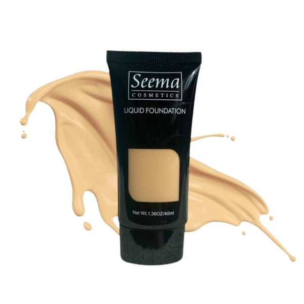 Seema Cosmetics Matte Liquid Foundation, Full Coverage, Oil-Resistant, Shade 05