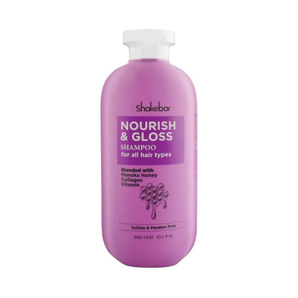 Shakebar Nourish & Gloss Shampoo for All Hair Types, 300ml