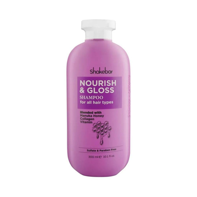 Shakebar Nourish & Gloss Shampoo for All Hair Types, 300ml