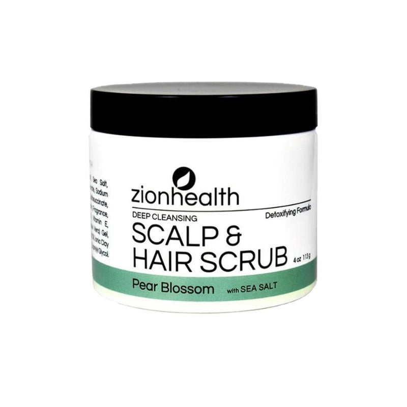 Hair Scalp Scrub Clarifying Exfoliator Pear Blossom Zion Health 133g