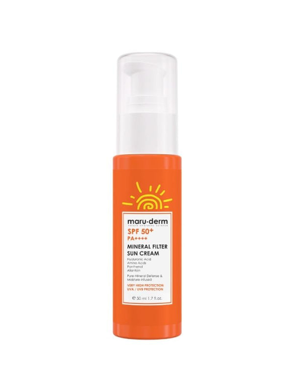 Maru Derm Mineral Sunscreen Cream SPF 50 - Zinc Oxide, 50ml