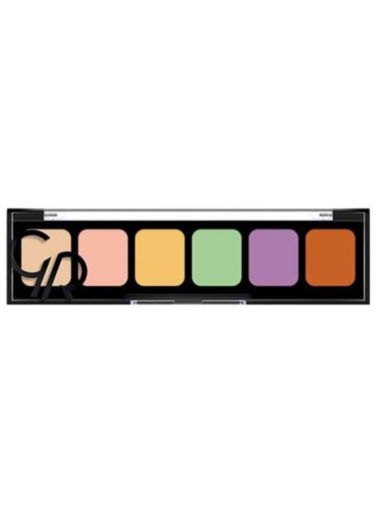 Golden Rose Creamy Concealer Palette with 6 Colors for Imperfection Correction