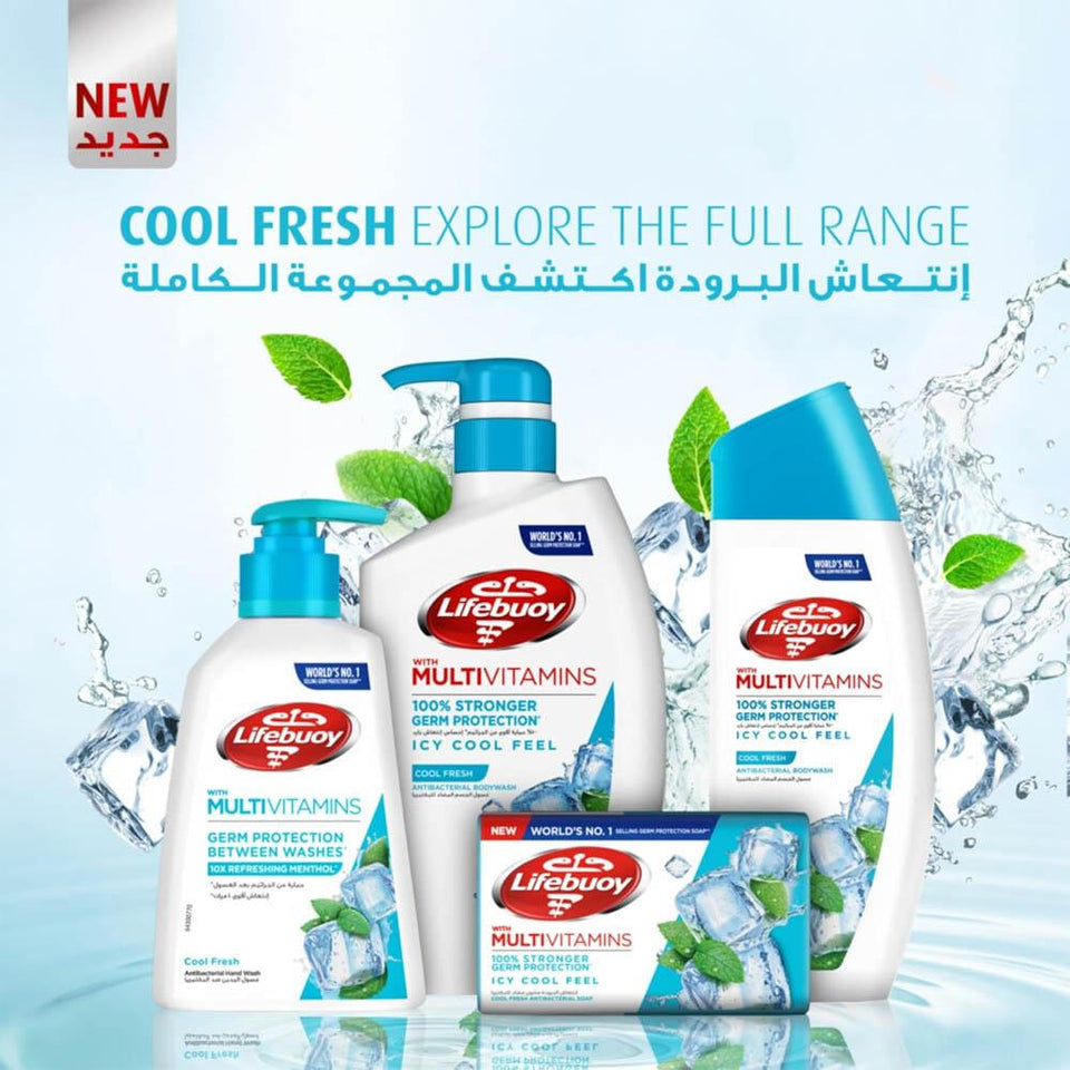 Lifebuoy Anti-Bacterial Body Wash Cool Fresh Refreshing Clean 500ml