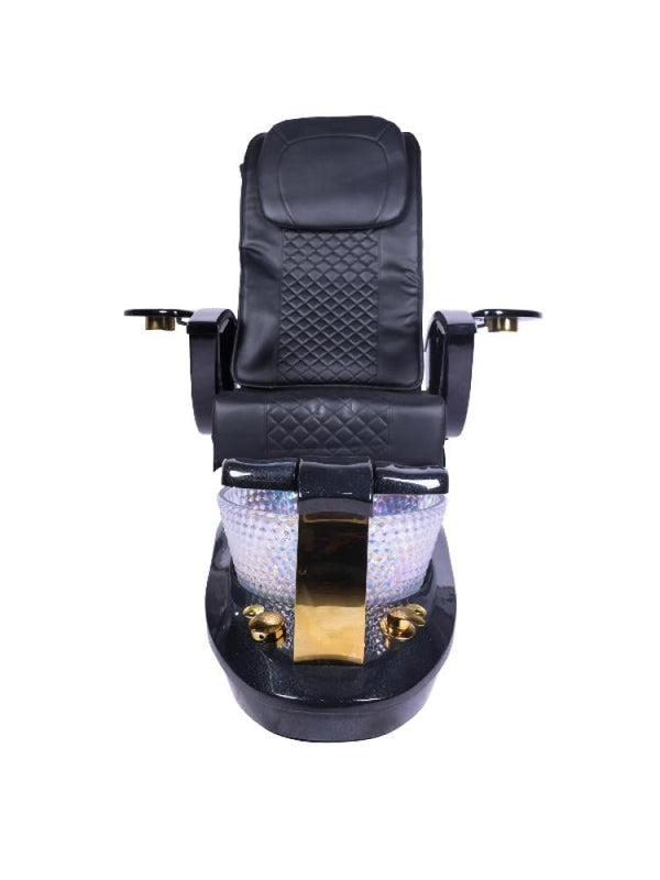 Salon System Massage Chair with Jacuzzi Tub - Black