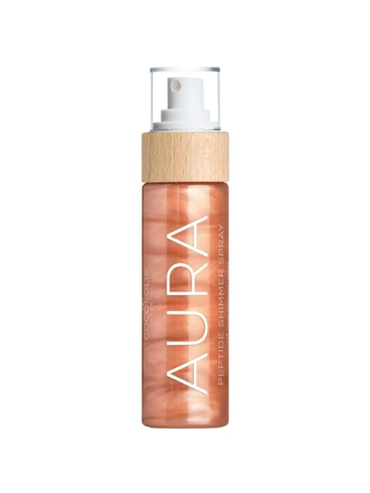 Shimmer Spray with Peptides and Hyaluronic Acid COCOSOLIS AURA 100ml