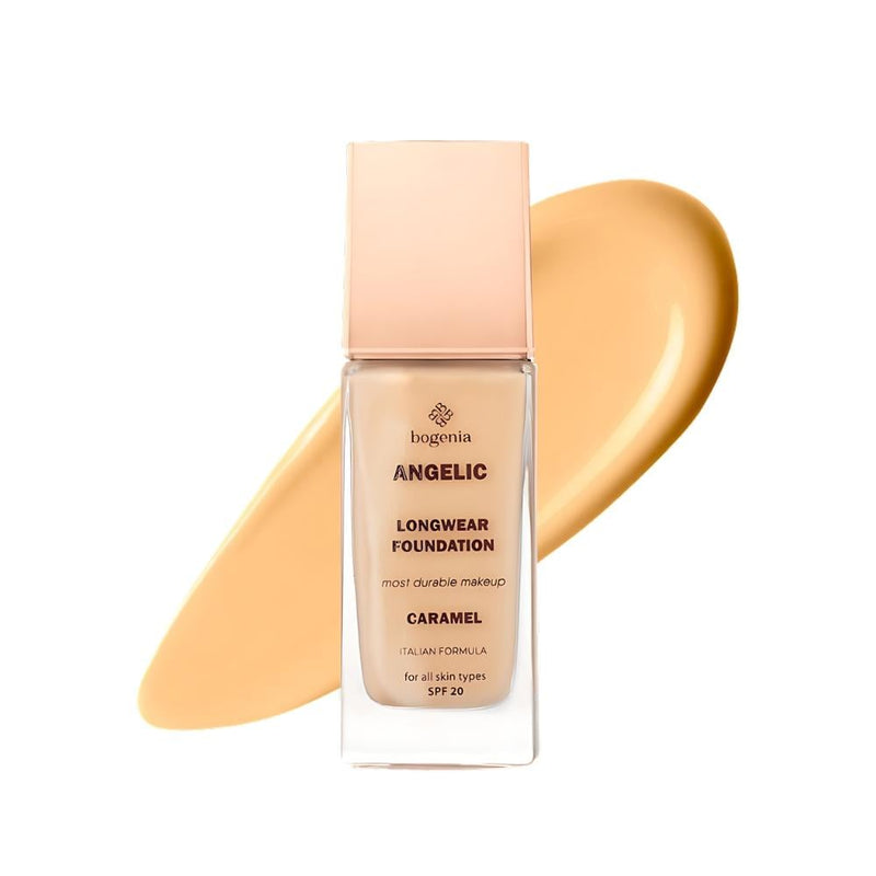 Top Rated Liquid Foundation Long Wear Caramel Shade Bogenia 30ml