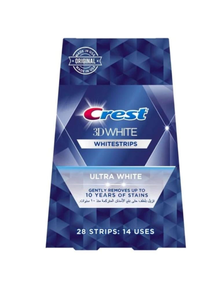Teeth Whitening Strips for Surface Stain Removal - Crest 3D White - 28 Strips