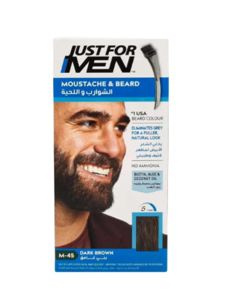 Dark Brown Beard Dye Mustache Color Just For Men M-45 28g