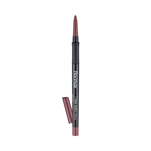 Flormar Style Matic Lip Liner SL28 Chocolate, Twist-Up Mechanism, Long-Lasting