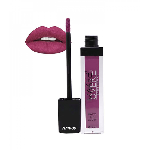 Make Over 22 Matte Lip Gloss NM009 Fluid Texture 8-Hour Wear