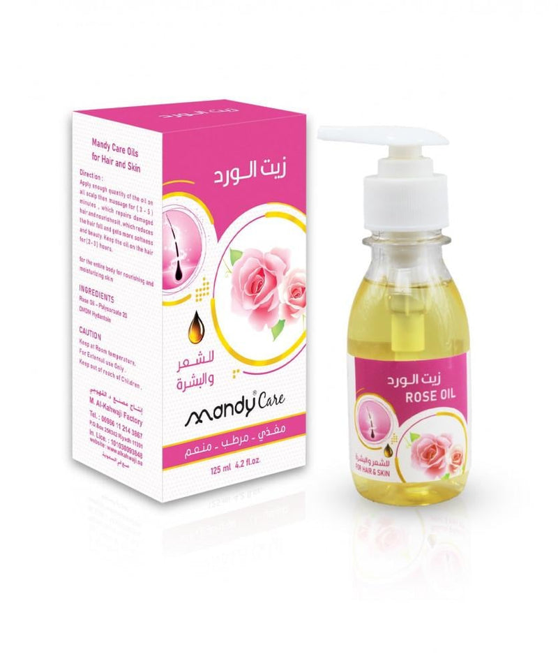 Rose Hair Oil Nourishing Shine Enhancing Formula Mandy Care 125ml