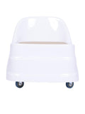 Salon System Technician Chair - White with Beige Seat - 44cm