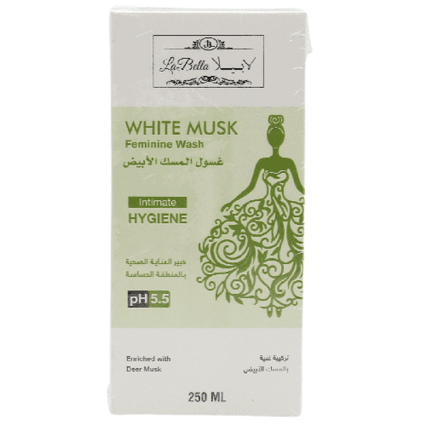 White Musk Intimate Wash Gentle Daily Hygiene Labella 250ml