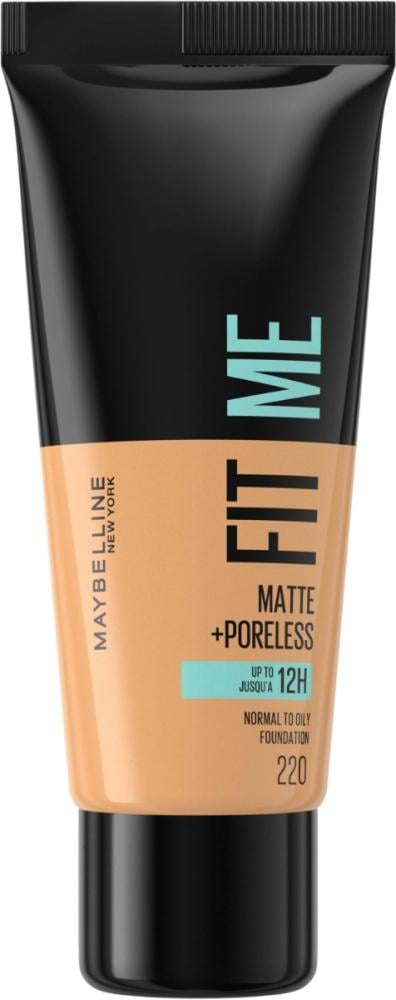 Matte Foundation Poreless Natural Beige 220 Maybelline 30ml