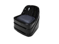 Salon System Black Salon Work Chair with Padded Seat