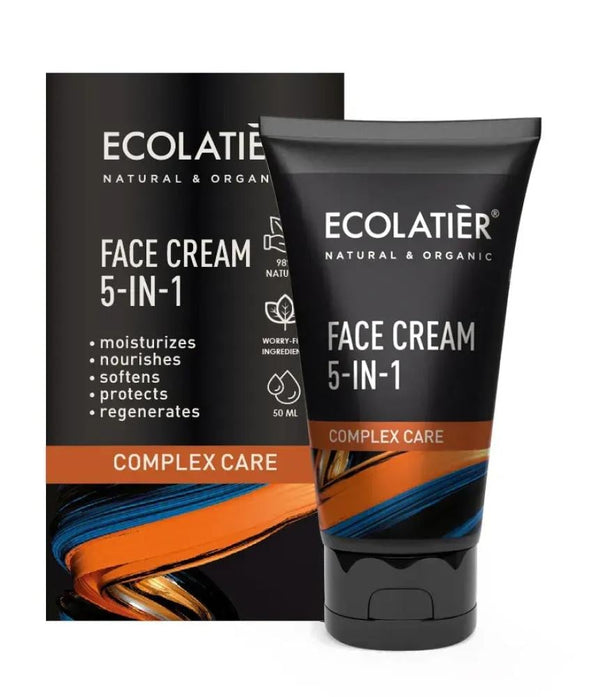 Buy Face Cream 5 In 1 Multi-Benefit Hydration ECOLATIER 50ml