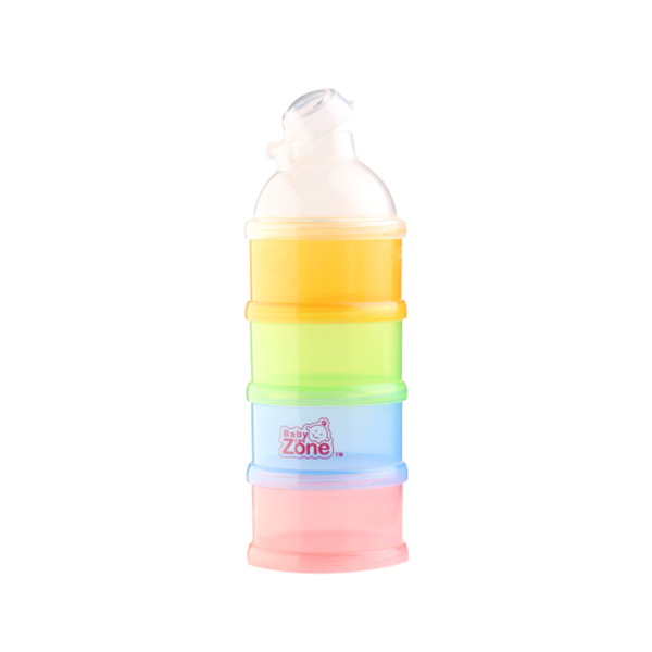 Baby Zone 4-Layer BPA-Free Milk Powder Container, Transparent