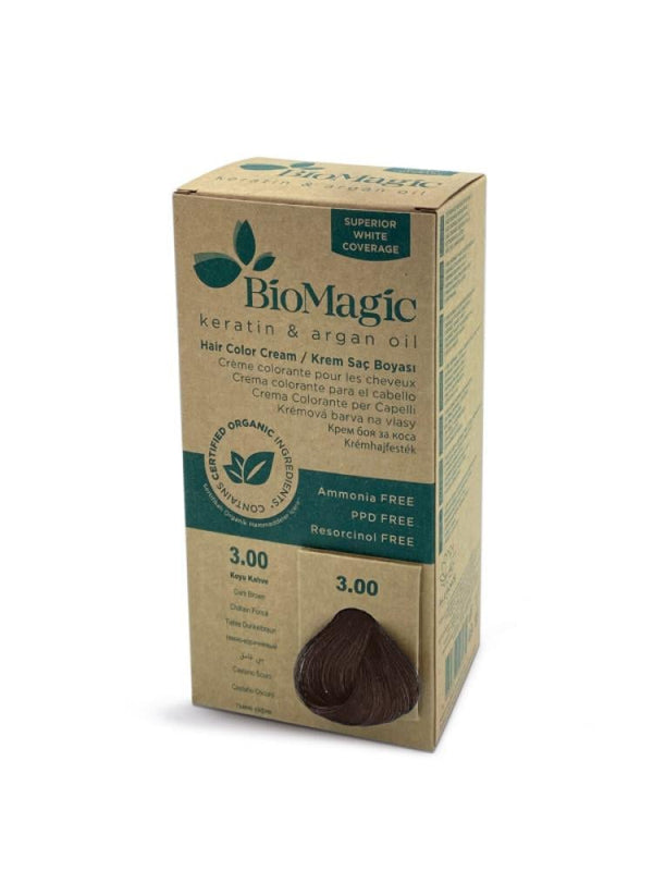 BioMagic Hair Color Cream Keratin Argan Oil 6.72 - Dark Beige Blonde