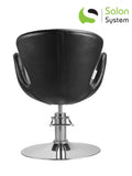 Salon System Ladies Chair Black Faux Leather
