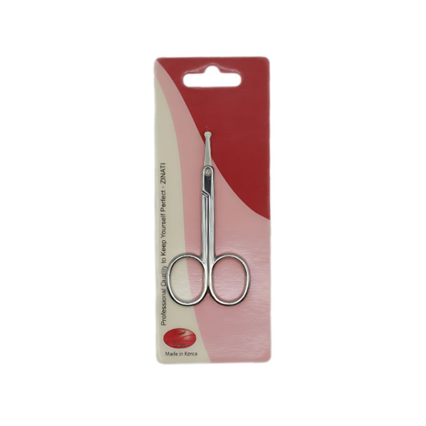 Zinati Nose and Ear Hair Scissors, Rounded Tip, Stainless Steel