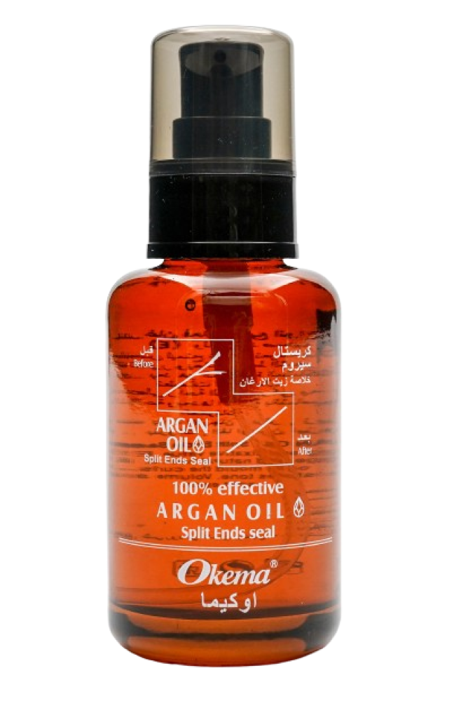 Hair Serum Argan Oil Vitamin E Crystal Split End Seal Okema
