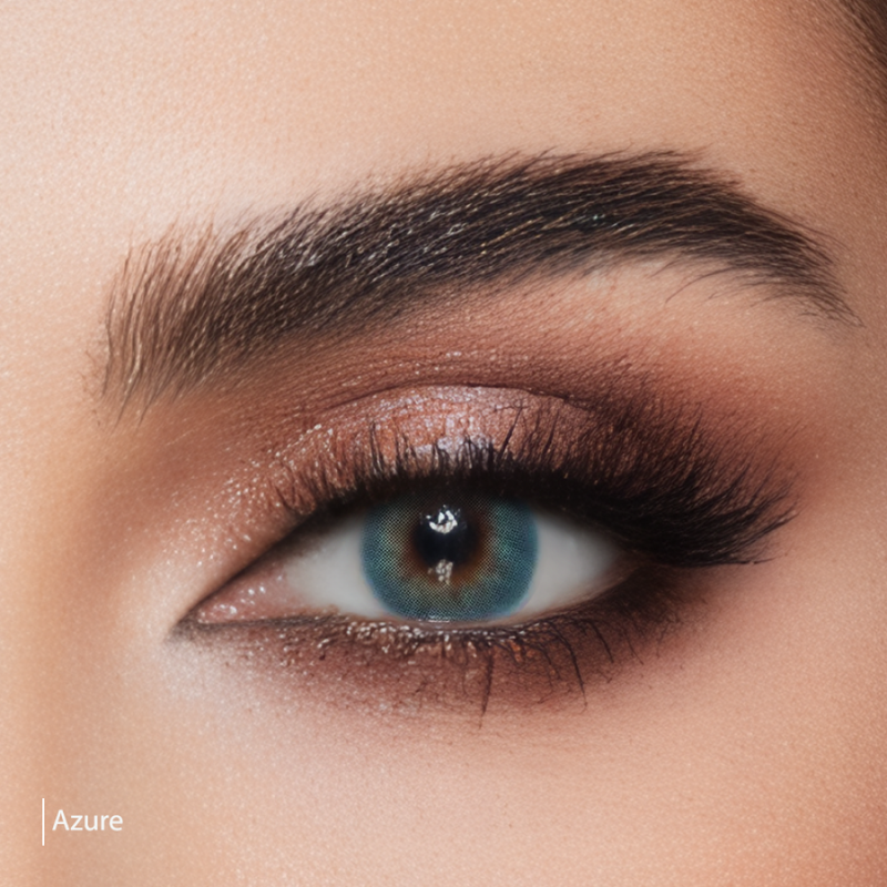 X Lens Monthly Contact Lenses Azure Vision Correction 1 Pair