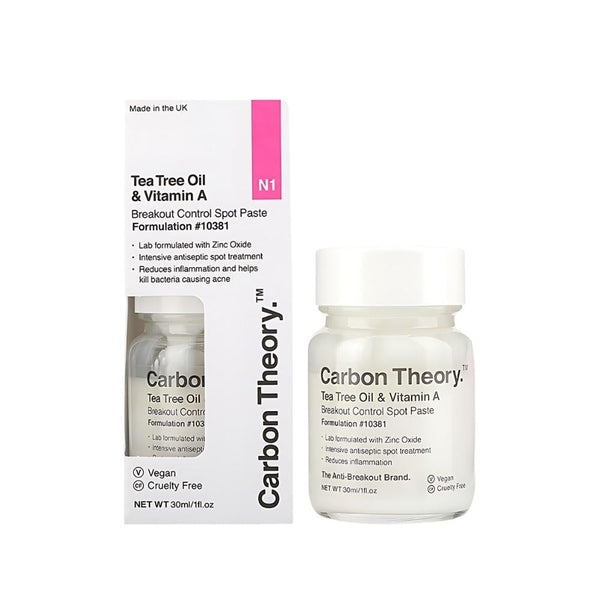 Carbon Theory Blemish Control Cream with Tea Tree Oil Vitamin A 30ml
