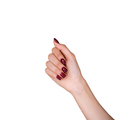 French Tip Press on Nails Burgundy Ombre Self-Adhesive Loca 24pcs