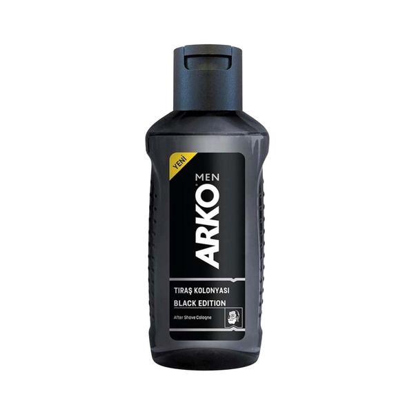Black Moisturizing Aftershave Cologne Masculine Scent Arko 255ml