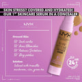Bare With Me Concealer Serum Hydrating Medium 07 Hybrid Formula NYX 9.6ml
